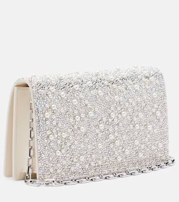 Bettina embellished leather clutch | Christian Louboutin