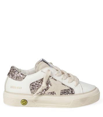 Sneakers May aus Leder mit Glitter | Golden Goose Kids