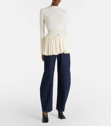 Gathered jersey minidress | Alaïa