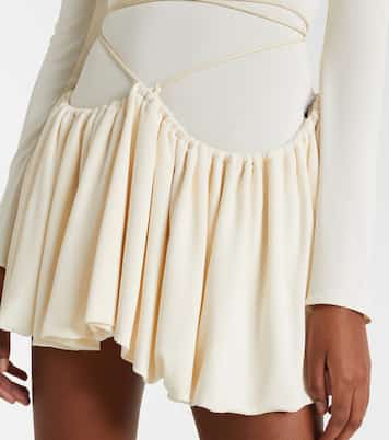 Gathered jersey minidress | Alaïa