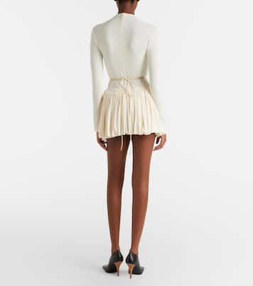 Gathered jersey minidress | Alaïa