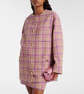 Checked cotton-blend tweed jacket | Gucci