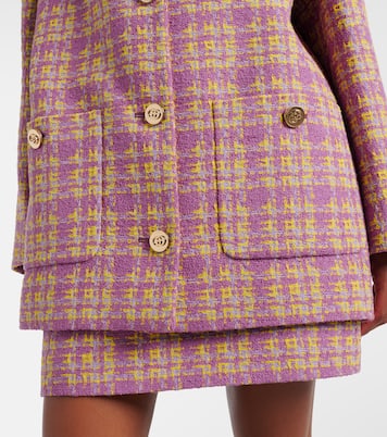 Checked cotton-blend tweed jacket | Gucci