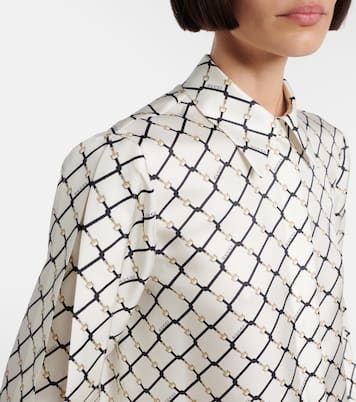 Hemd Gucci Horsebit aus Seiden-Twill | Gucci