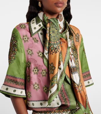 Contina Tiles silk scarf | Alémais