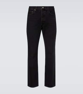 Jean droit The Straight à taille mi-haute | Frame