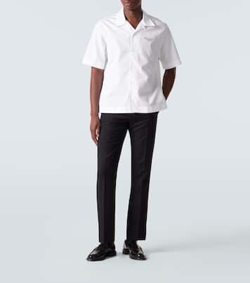 Logo cotton poplin bowling shirt | Givenchy