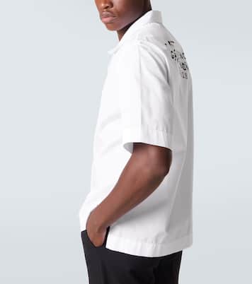Logo cotton poplin bowling shirt | Givenchy