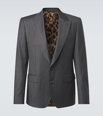Pinstripe virgin wool blazer | Dolce&Gabbana