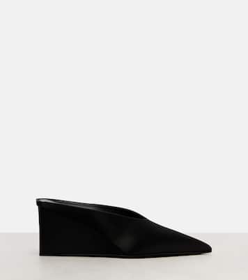 Cube 75 satin wedge mules | Alaïa