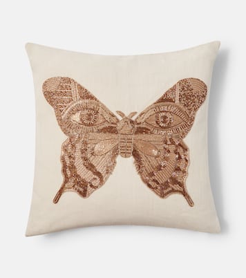 Cuscino Muse in lino con perline | Jonathan Adler