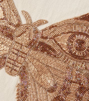 Cuscino Muse in lino con perline | Jonathan Adler