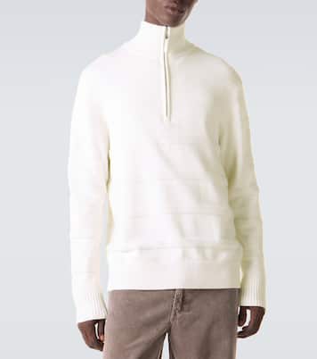 Cotton and cashmere turtleneck sweater | Allude