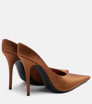 Pumps Anoke aus Satin | Amina Muaddi