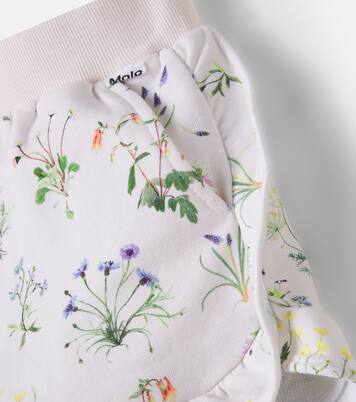 Acacia floral cotton-blend shorts | Molo