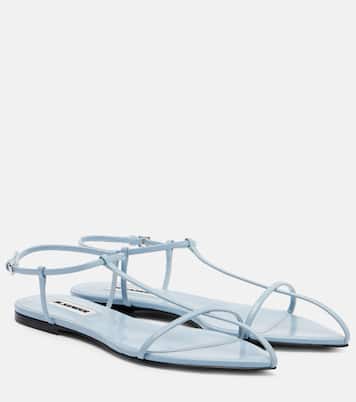 Cage leather sandals | Jil Sander