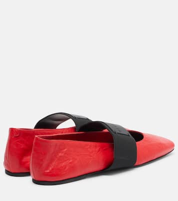 Sliced Square leather ballet flats | Givenchy