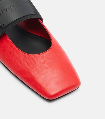 Sliced Square leather ballet flats | Givenchy