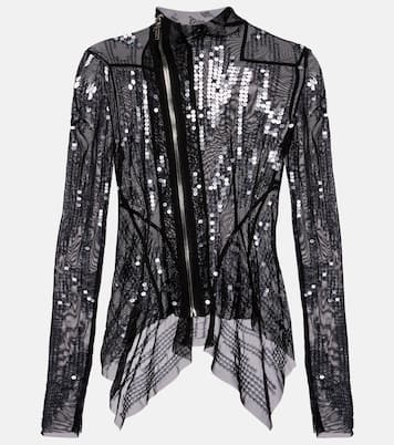 Gary sequined tulle jacket | Rick Owens