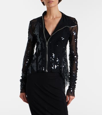 Gary sequined tulle jacket | Rick Owens