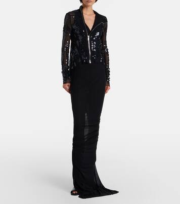 Gary sequined tulle jacket | Rick Owens