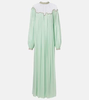 Elline embellished pleated gown | Costarellos
