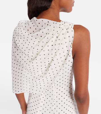 Adela polka-dot chiffon gown | Rotate