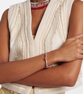 Bracciale Janis con pelle e perline | Isabel Marant