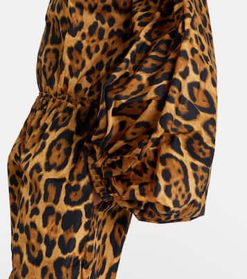 Oversized animal-print bodysuit | Alaïa