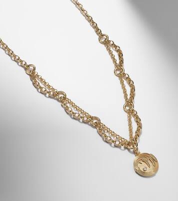Halskette Infinite Gratitude aus 18kt Gelbgold mit Diamant | FoundRae
