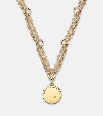 Halskette Infinite Gratitude aus 18kt Gelbgold mit Diamant | FoundRae