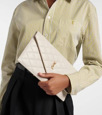 Pochette Cassandre en cuir matelassé | Saint Laurent