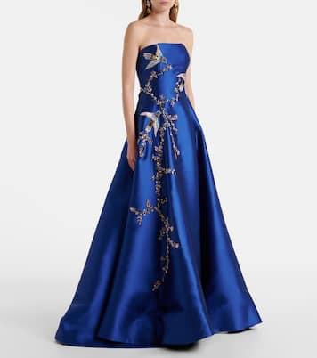 Mavia embellished bustier gown | Costarellos