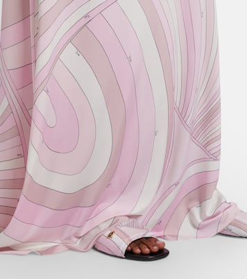 Iride satin jersey maxi skirt | Pucci