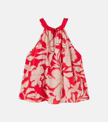 Cleo floral halterneck dress | Poupette St Barth Kids