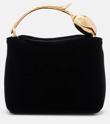 Bloom Micro velvet top-handle bag | Erdem