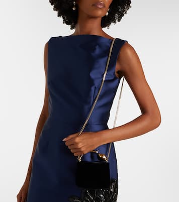 Bloom Micro velvet top-handle bag | Erdem