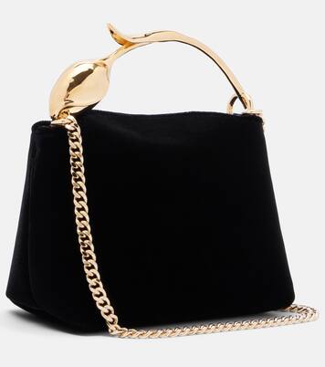 Bloom Micro velvet top-handle bag | Erdem