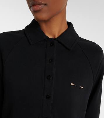 Collared Elle cotton polo shirt | The Upside