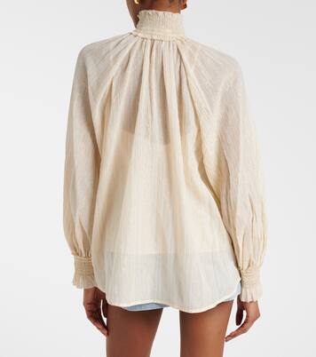 Aster cotton and silk-blend blouse | Zimmermann