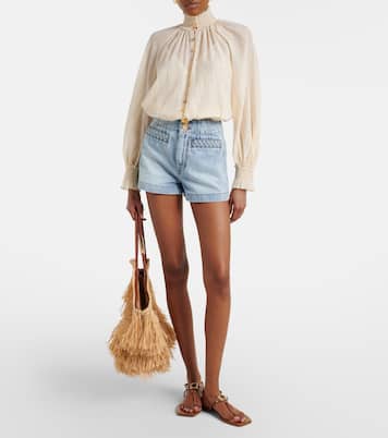 Aster cotton and silk-blend blouse | Zimmermann