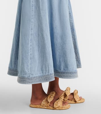 Indra denim wrap dress | Zimmermann