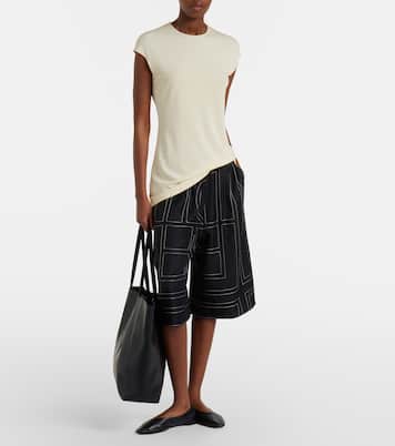 Bestickte Bermuda-Shorts aus Seide | Toteme