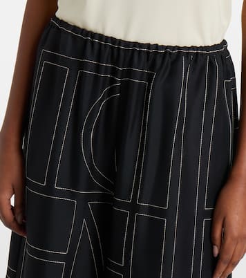 Bestickte Bermuda-Shorts aus Seide | Toteme