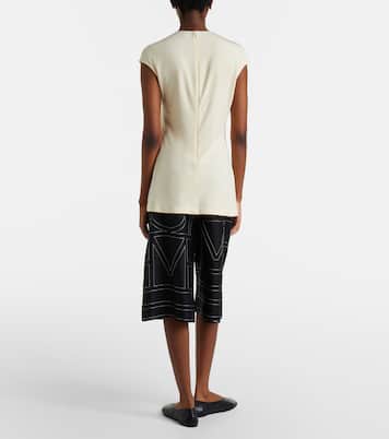Bestickte Bermuda-Shorts aus Seide | Toteme