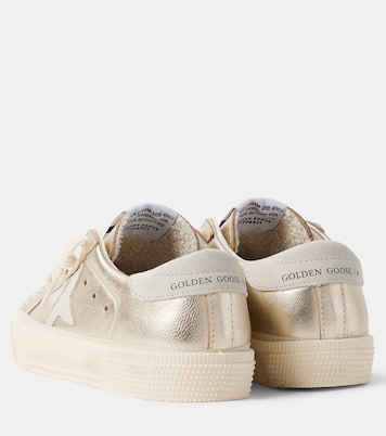 May metallic leather sneakers | Golden Goose Kids