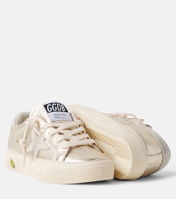 May metallic leather sneakers | Golden Goose Kids