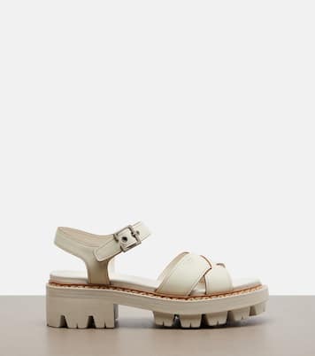 Leather sandals | Prada