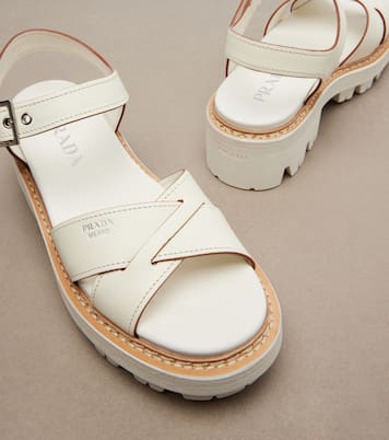 Leather sandals | Prada