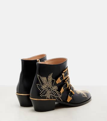 Susanna studded leather ankle boots | Chloé